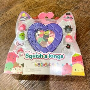 Squishalongs Squishmallows Series 2 New in Box 4 mini-Squish plus Case and Ring